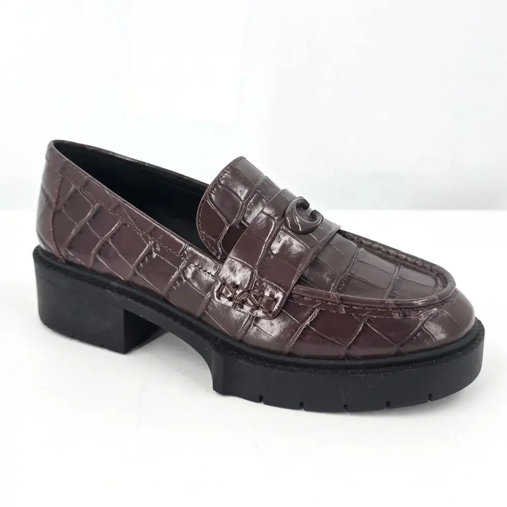 Coach leah croc